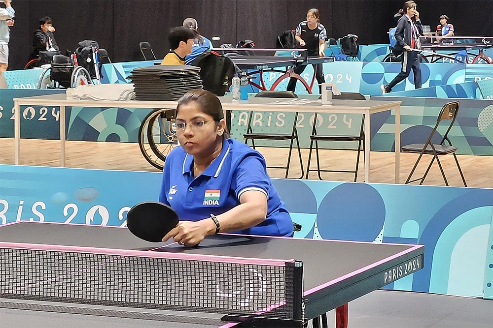 Paris Paralympics 2024: Para table tennis player Bhavina Patel practices in Paris - | Photo Credit: Paralympic Committee of India 